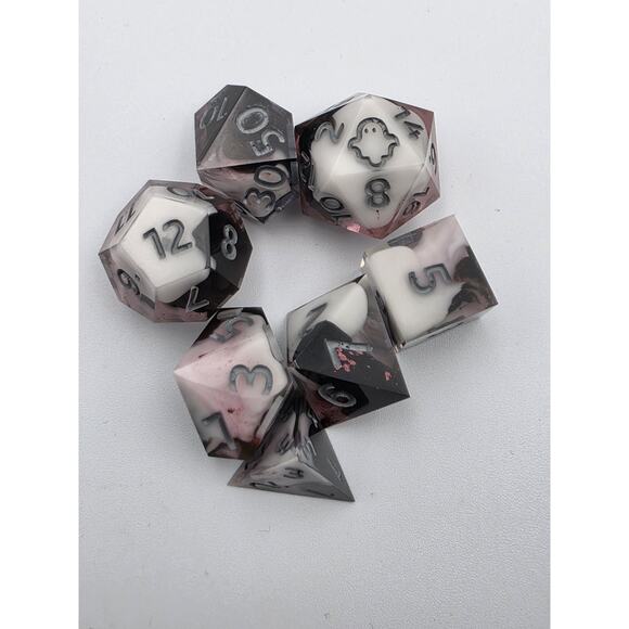 Gaming Dice Lot Of 5 Sets Polyhedral Resin Role D&D - Picture 3 of 6